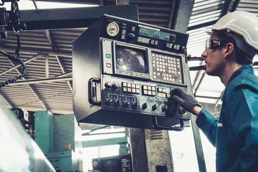 Operating machinery with an industrial control panel