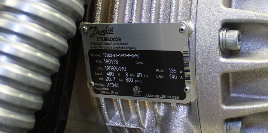 Product identification tag on an asset