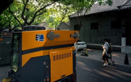 Generator at a job site